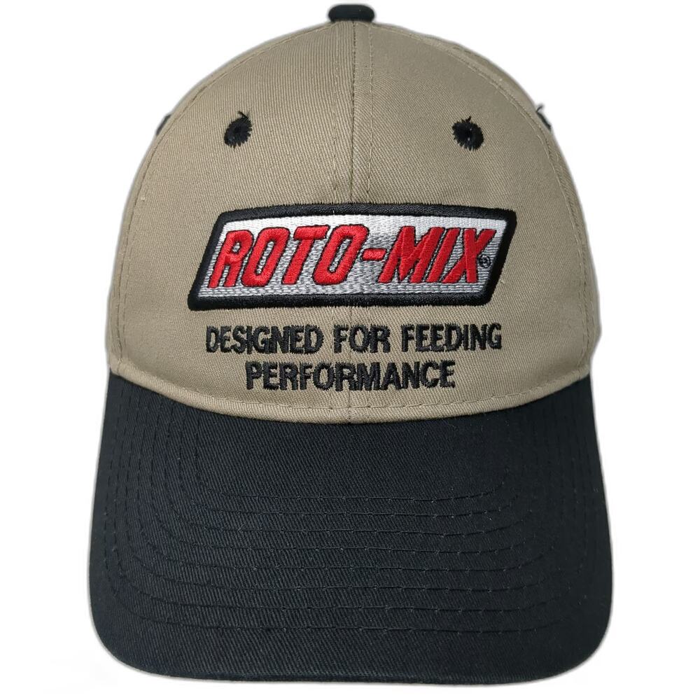 EmbroidMe Baseball Cap Beige Black One Size Roto-Mix Feeding Performance Hat